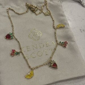 Kendra Scott Fruit Gold Strand Necklace in Multi Mix